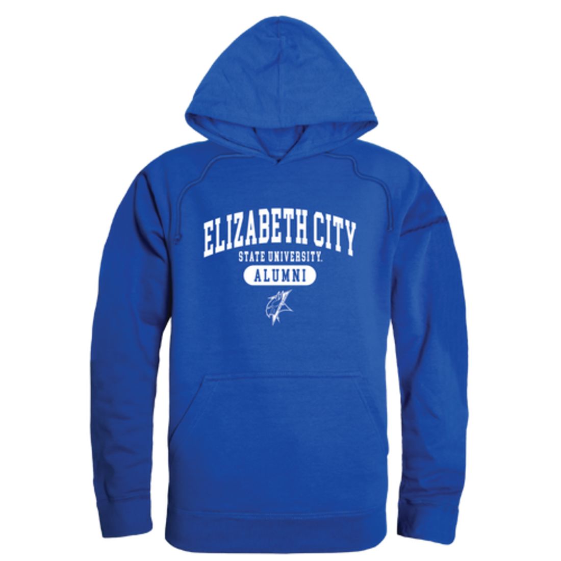 ECSU Elizabeth City State University Vikings Alumni Fleece Hoodie Sweatshirts Heather Grey-Campus-Wardrobe