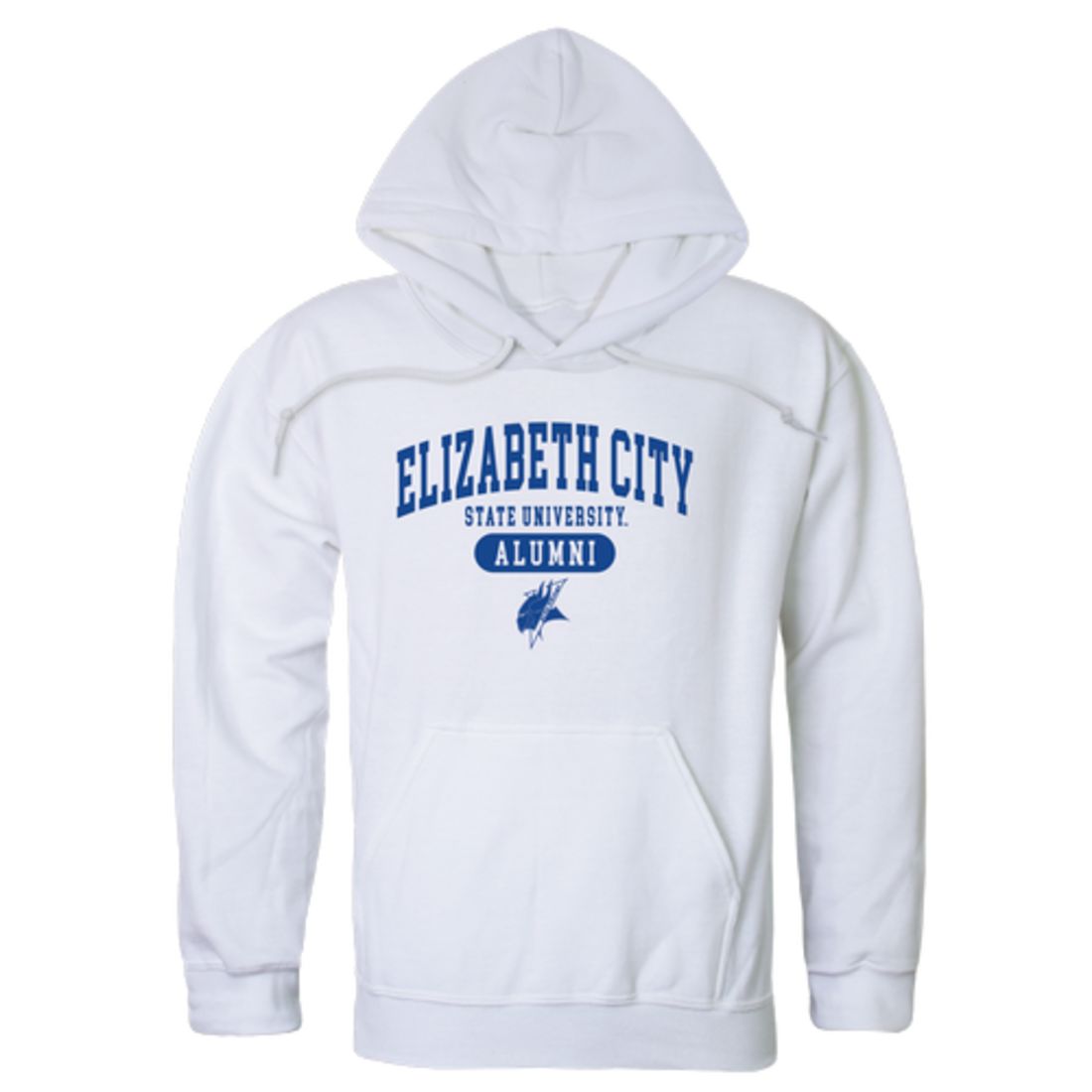 ECSU Elizabeth City State University Vikings Alumni Fleece Hoodie Sweatshirts Heather Grey-Campus-Wardrobe