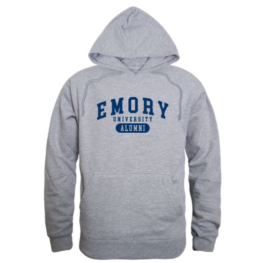 Emory University Eagles Alumni Fleece Hoodie Sweatshirts Heather Grey-Campus-Wardrobe