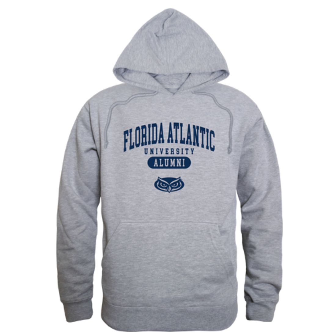 FAU Florida Atlantic University Owls Alumni Fleece Hoodie Sweatshirts Heather Grey-Campus-Wardrobe