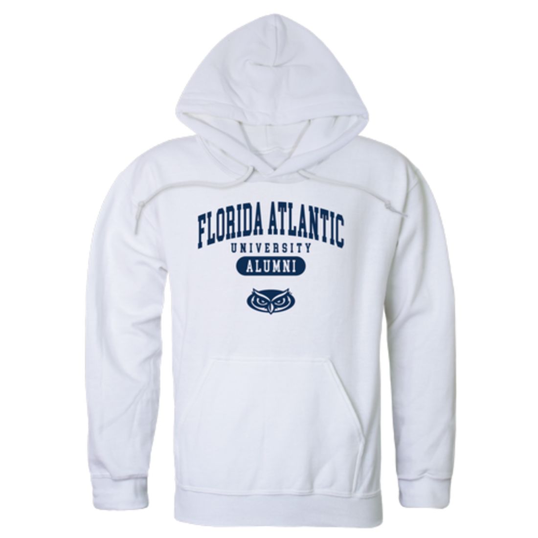 FAU Florida Atlantic University Owls Alumni Fleece Hoodie Sweatshirts Heather Grey-Campus-Wardrobe