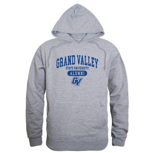 GVSU Grand Valley State University Lakers Alumni Fleece Hoodie Sweatshirts Heather Grey-Campus-Wardrobe