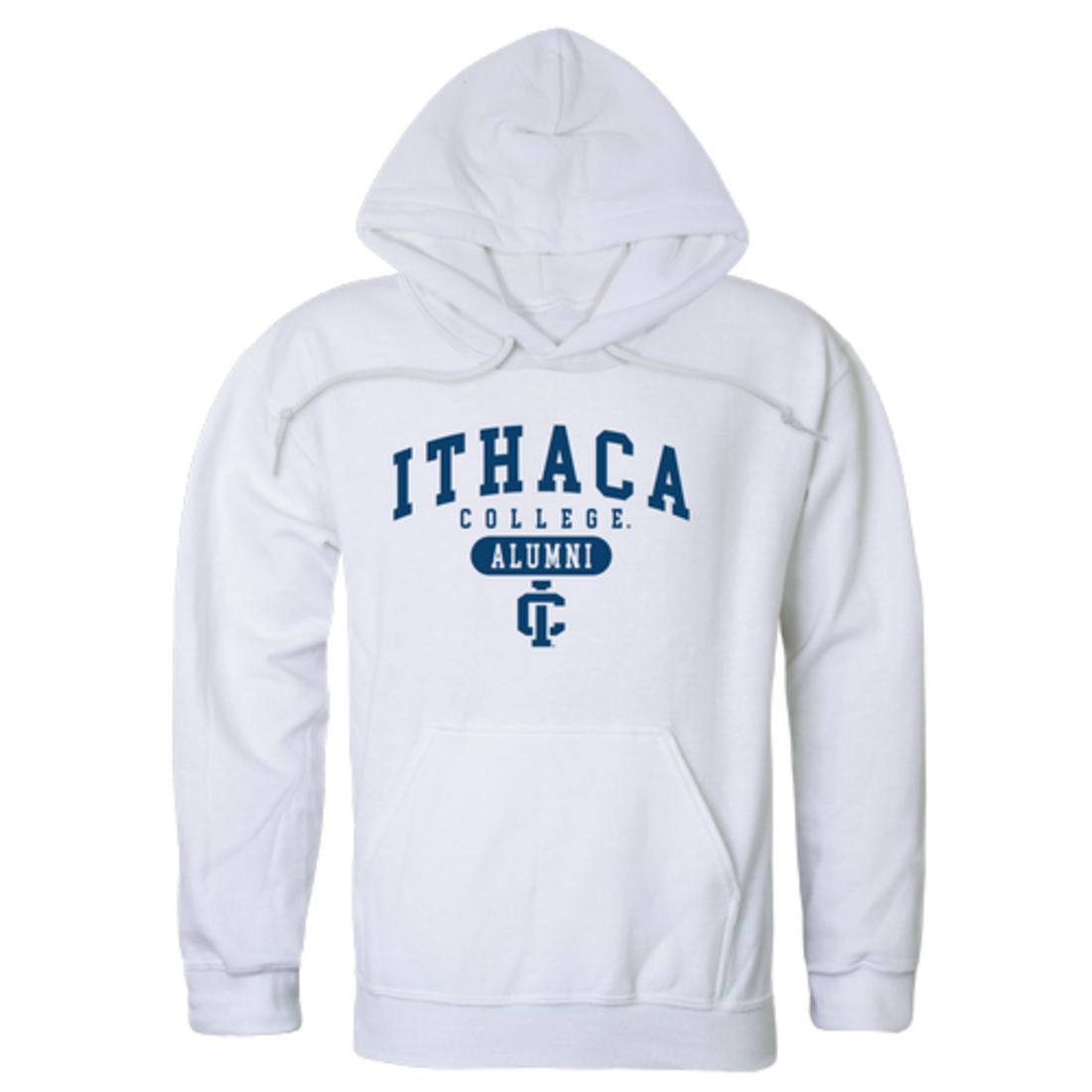 Ithaca College Bombers Alumni Fleece Hoodie Sweatshirts Heather Grey-Campus-Wardrobe