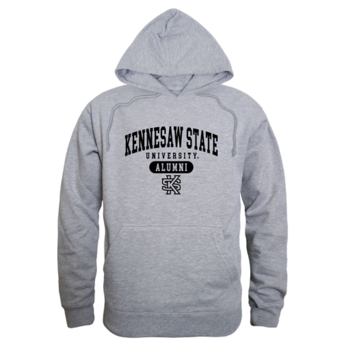 KSU Kennesaw State University Owls Alumni Fleece Hoodie Sweatshirts Black-Campus-Wardrobe