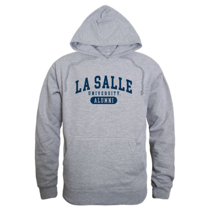 La Salle University Explorers Alumni Fleece Hoodie Sweatshirts Heather Grey-Campus-Wardrobe