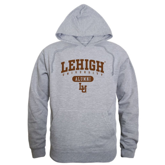 Lehigh University Mountain Hawks Alumni Fleece Hoodie Sweatshirts Heather Grey-Campus-Wardrobe