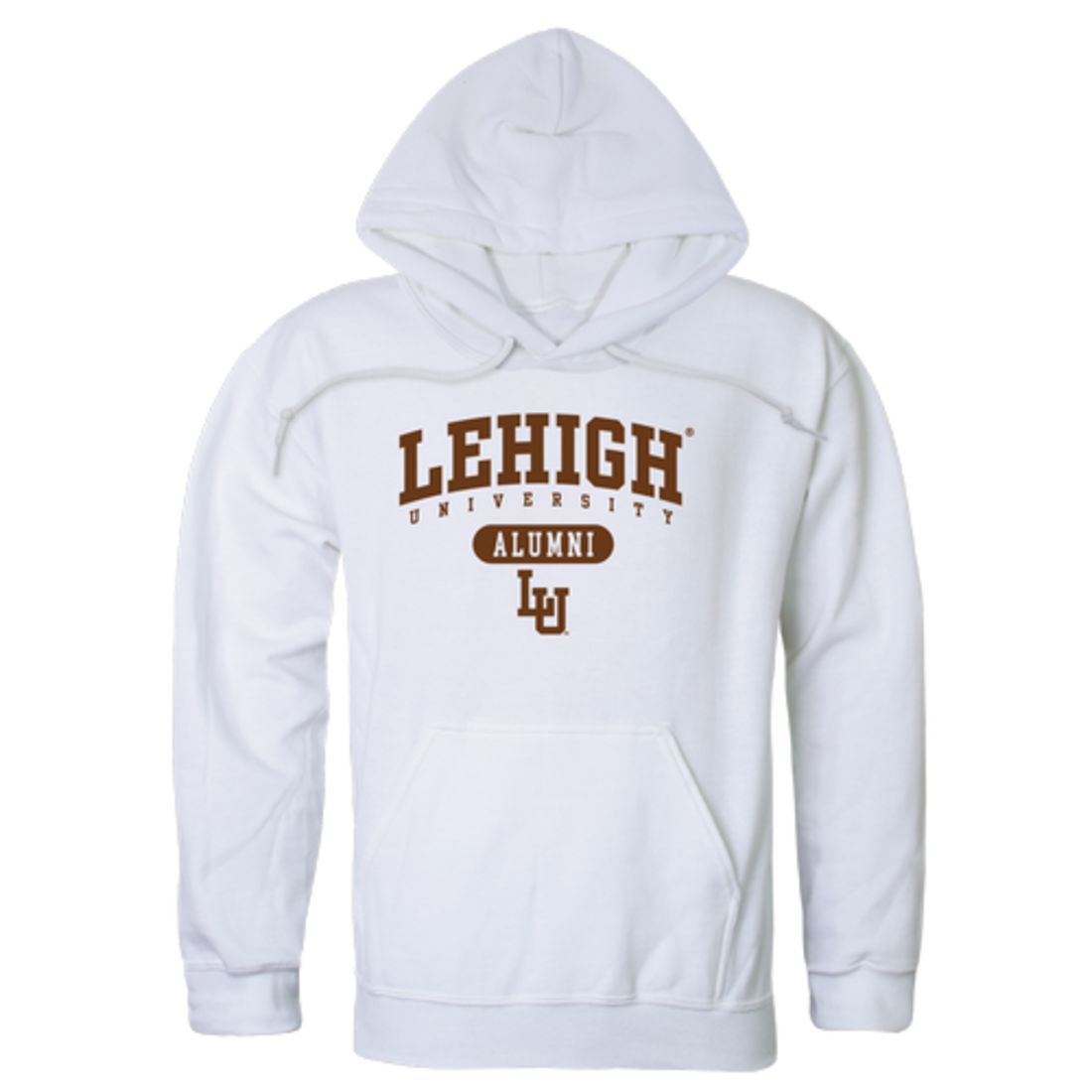 Lehigh University Mountain Hawks Alumni Fleece Hoodie Sweatshirts Heather Grey-Campus-Wardrobe