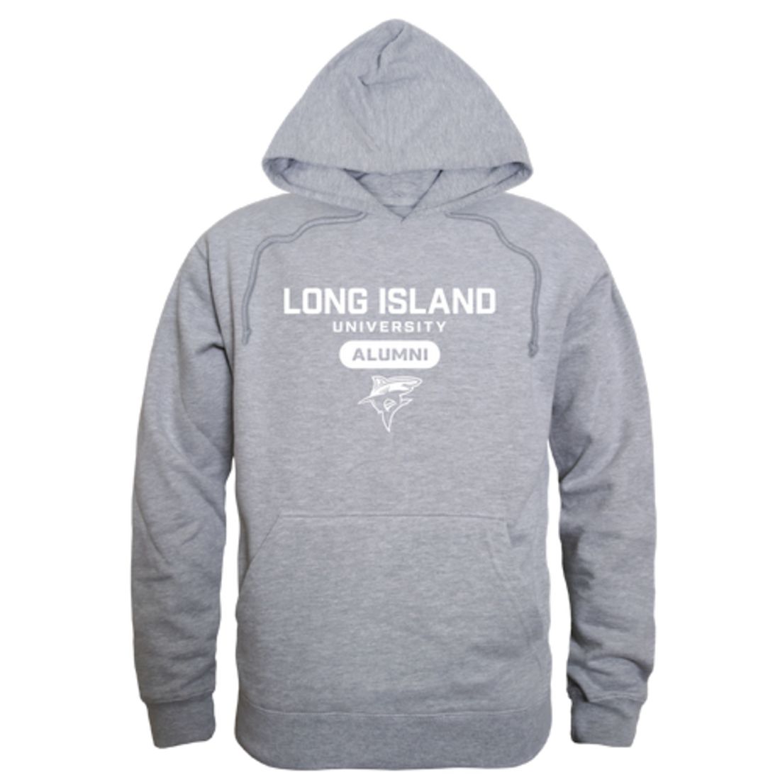 LIU Long Island University Post Pioneers Alumni Fleece Hoodie Sweatshirts Heather Charcoal-Campus-Wardrobe