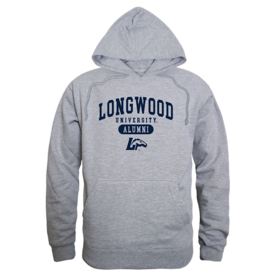 Longwood University Lancers Alumni Fleece Hoodie Sweatshirts Heather Grey-Campus-Wardrobe