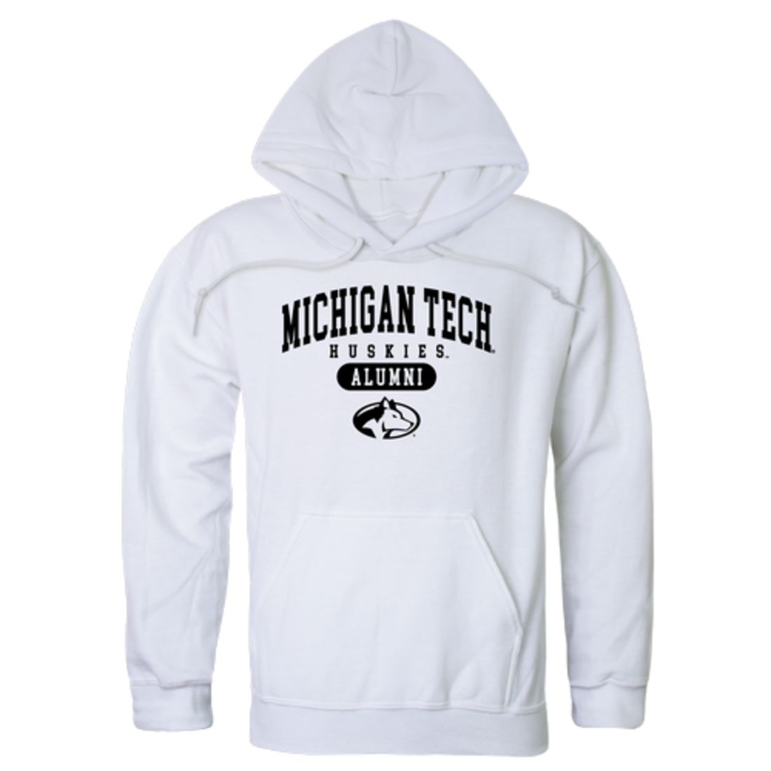 Michigan Technological University Huskies Alumni Fleece Hoodie Sweatshirts Black-Campus-Wardrobe