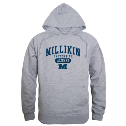 Millikin University Big Blue Alumni Fleece Hoodie Sweatshirts Heather Grey-Campus-Wardrobe