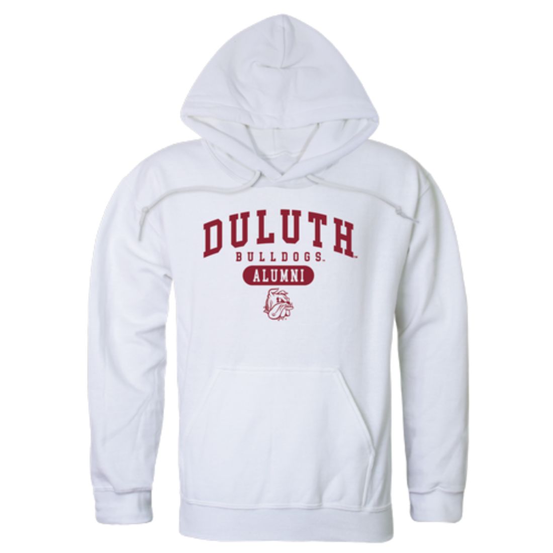 UMD University of Minnesota Duluth Bulldogs Alumni Fleece Hoodie Sweatshirts Heather Charcoal-Campus-Wardrobe