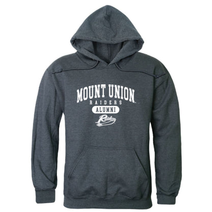 University of Mount Union Raiders Alumni Fleece Hoodie Sweatshirts Heather Charcoal-Campus-Wardrobe