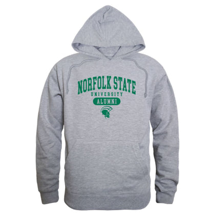 NSU Norfolk State University Spartans Alumni Fleece Hoodie Sweatshirts Heather Charcoal-Campus-Wardrobe