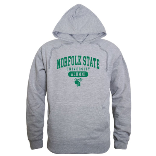 Mouseover Image, NSU Norfolk State University Spartans Alumni Fleece Hoodie Sweatshirts Heather Charcoal-Campus-Wardrobe