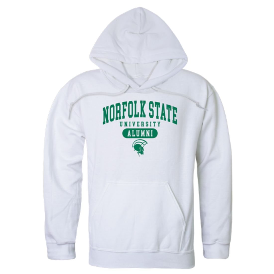 NSU Norfolk State University Spartans Alumni Fleece Hoodie Sweatshirts Heather Charcoal-Campus-Wardrobe