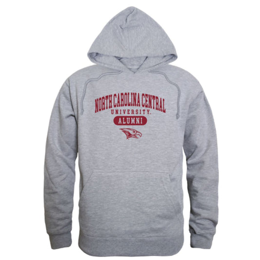 NCCU North Carolina Central University Eagles Alumni Fleece Hoodie Sweatshirts Heather Grey-Campus-Wardrobe