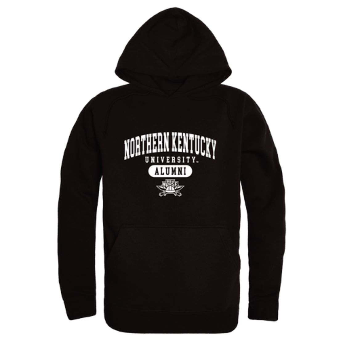 NKU Northern Kentucky University Norse Alumni Fleece Hoodie Sweatshirts Black-Campus-Wardrobe