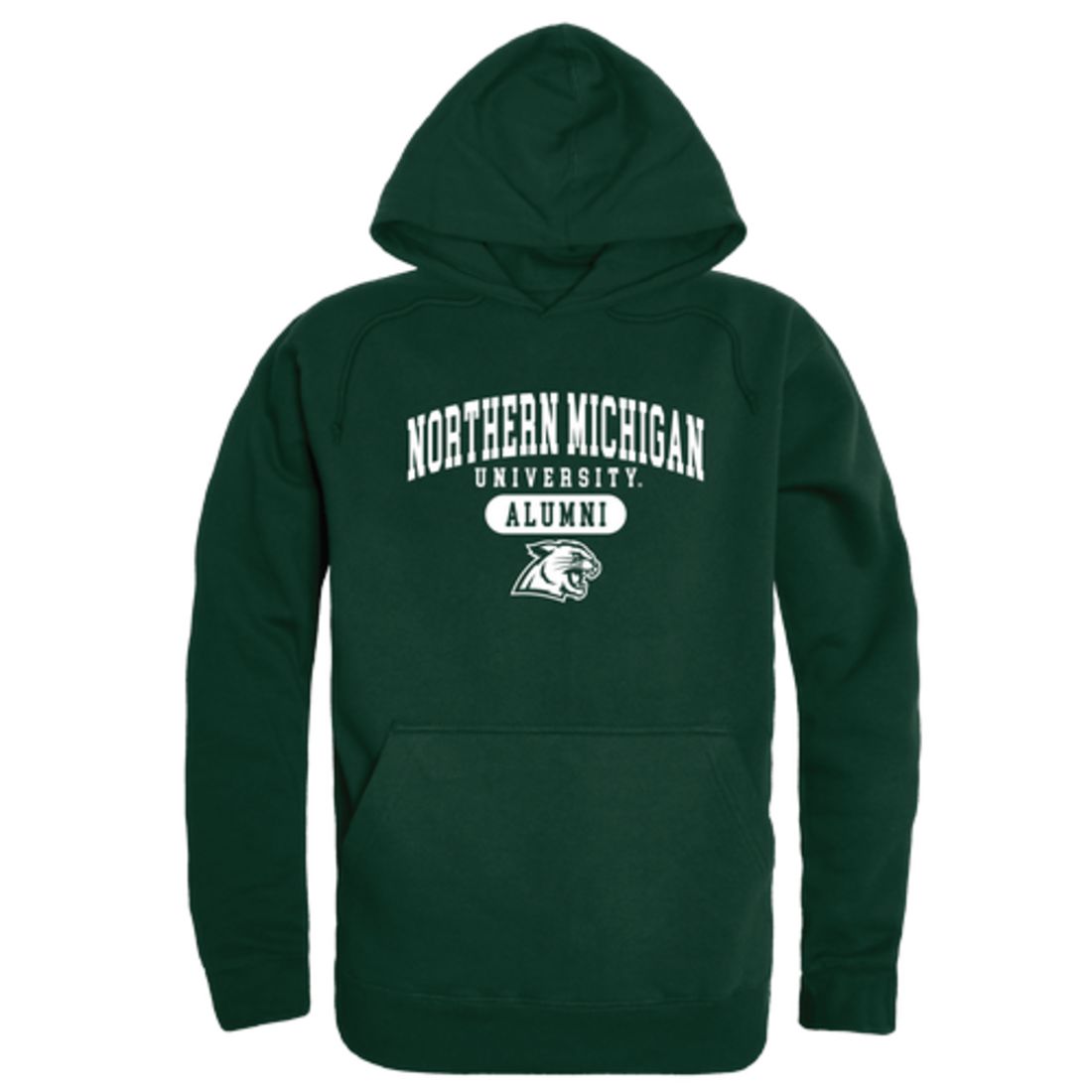 NMU Northern Michigan University Wildcats Alumni Fleece Hoodie Sweatshirts Forest-Campus-Wardrobe
