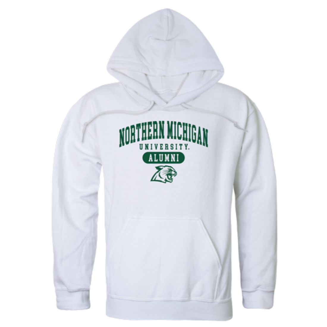 NMU Northern Michigan University Wildcats Alumni Fleece Hoodie Sweatshirts Forest-Campus-Wardrobe