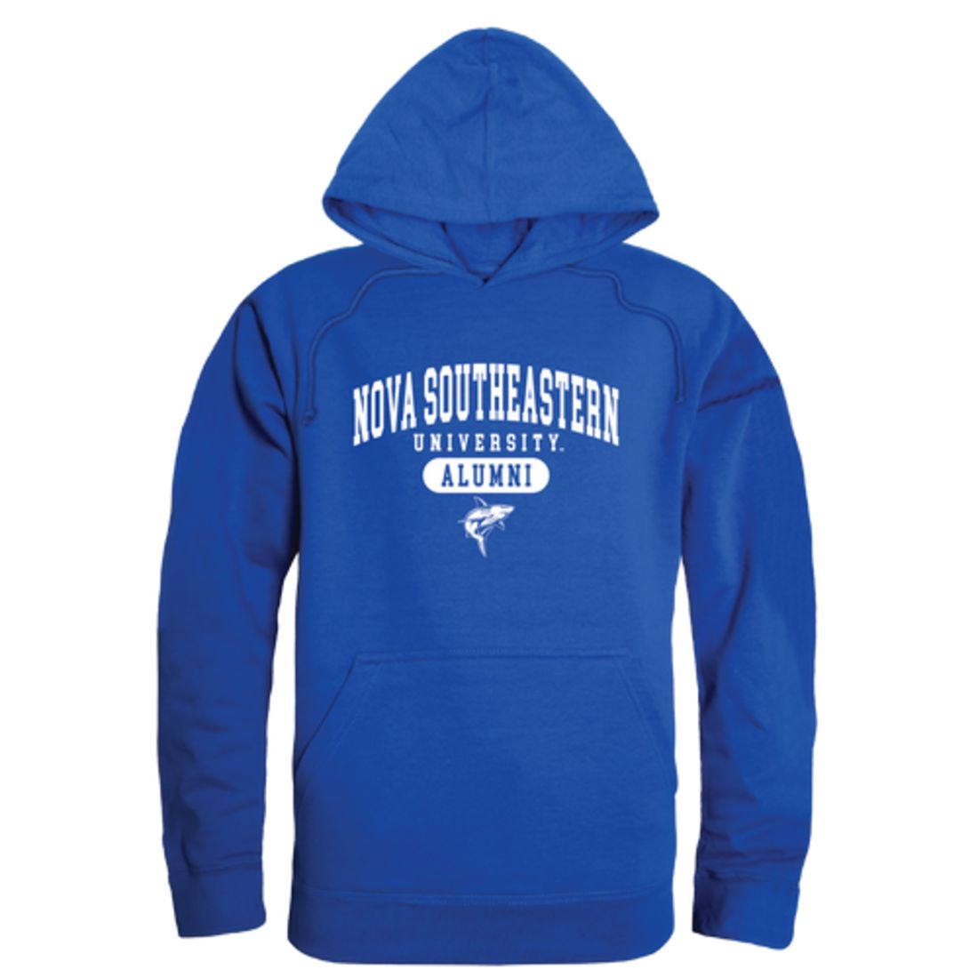 NSU Nova Southeastern University Sharks Alumni Fleece Hoodie Sweatshirts Heather Grey-Campus-Wardrobe