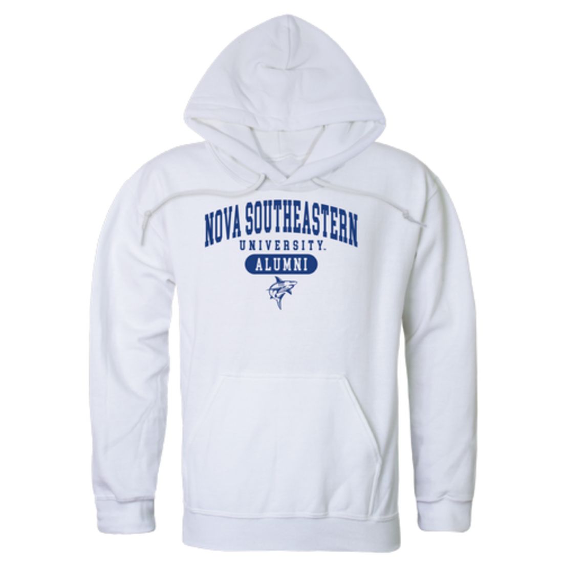 NSU Nova Southeastern University Sharks Alumni Fleece Hoodie Sweatshirts Heather Grey-Campus-Wardrobe