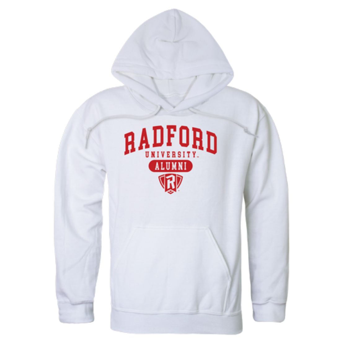 Radford University Highlanders Alumni Fleece Hoodie Sweatshirts Heather Grey-Campus-Wardrobe