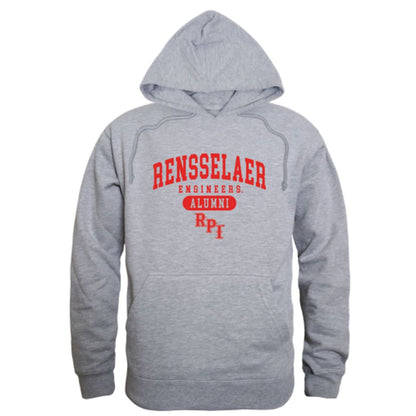 RPI Rensselaer Polytechnic Institute Engineers Alumni Fleece Hoodie Sweatshirts Heather Grey-Campus-Wardrobe