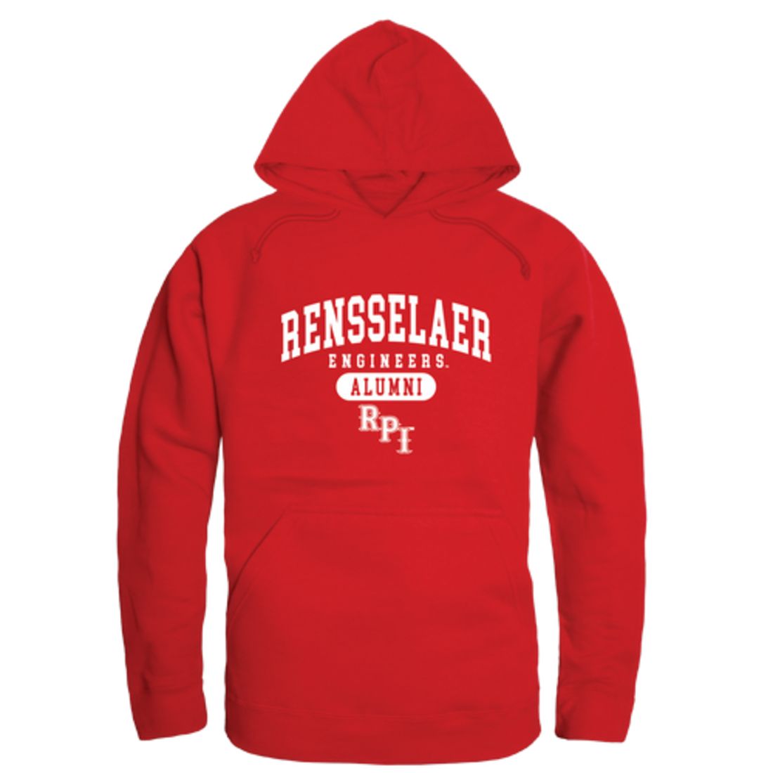 RPI Rensselaer Polytechnic Institute Engineers Alumni Fleece Hoodie Sweatshirts Heather Grey-Campus-Wardrobe