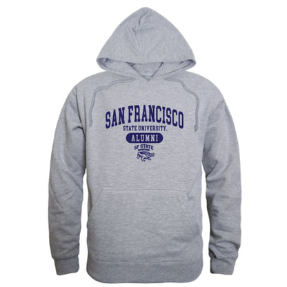 SFSU San Francisco State University Gators Alumni Fleece Hoodie Sweatshirts Heather Charcoal-Campus-Wardrobe