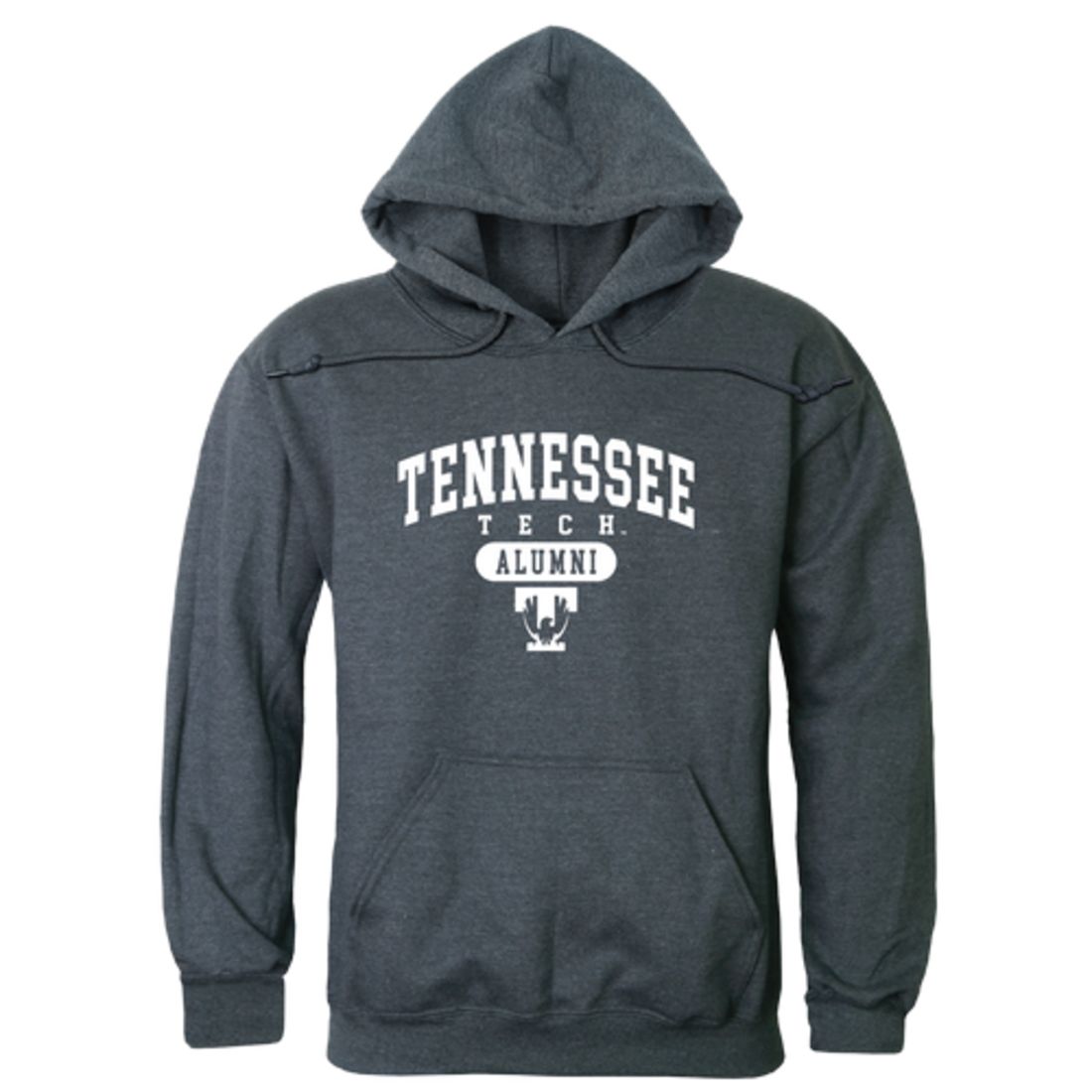 TTU Tennessee Tech University Golden Eagles Alumni Fleece Hoodie Sweatshirts Heather Charcoal-Campus-Wardrobe