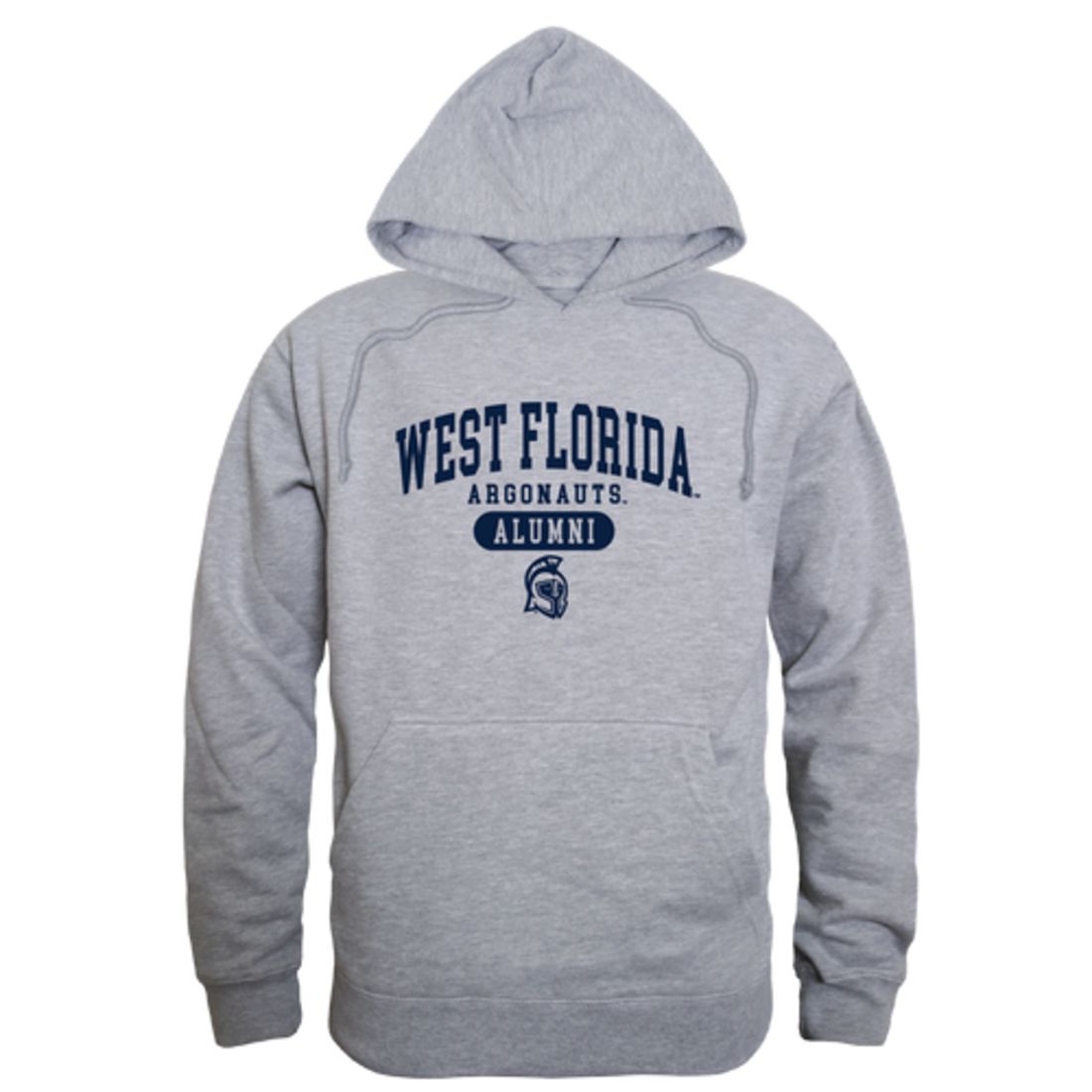 UWF University of West Florida Argonauts Alumni Fleece Hoodie Sweatshirts Heather Grey-Campus-Wardrobe