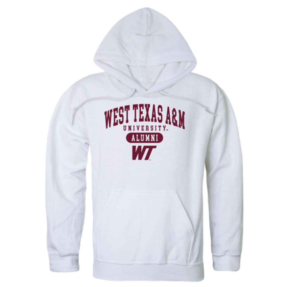 WTAMU West Texas A&M University Buffaloes Alumni Fleece Hoodie Sweatshirts Heather Grey-Campus-Wardrobe