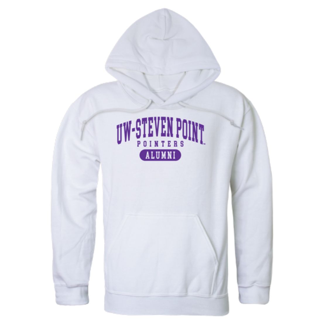 UWSP University of Wisconsin Stevens Point Pointers Alumni Fleece Hoodie Sweatshirts Heather Charcoal-Campus-Wardrobe