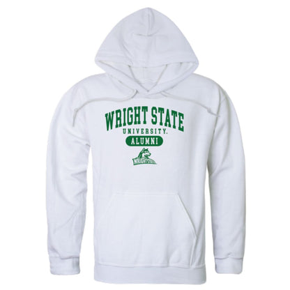 Wright State University Raiders Alumni Fleece Hoodie Sweatshirts Heather Charcoal-Campus-Wardrobe