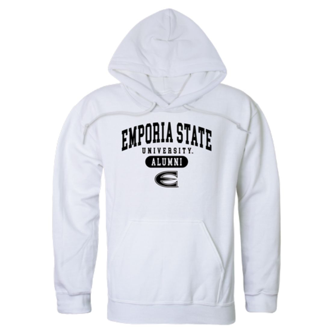 Emporia State University Hornets Alumni Fleece Hoodie Sweatshirts Black-Campus-Wardrobe