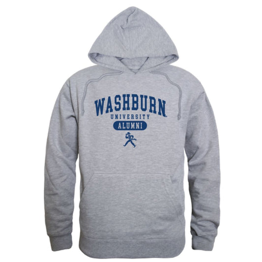 Washburn University Ichabods Alumni Fleece Hoodie Sweatshirts Heather Grey-Campus-Wardrobe