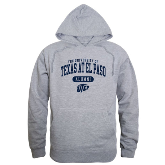 UTEP University of Texas at El Paso Miners Alumni Fleece Hoodie Sweatshirts Heather Grey-Campus-Wardrobe