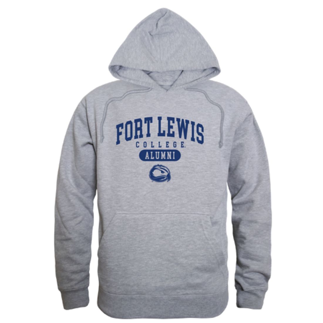 FLC Fort Lewis College Skyhawks Alumni Fleece Hoodie Sweatshirts Heather Grey-Campus-Wardrobe