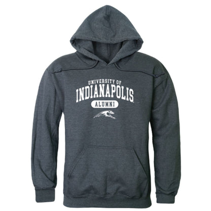 UIndy University of Indianapolis Greyhounds Alumni Fleece Hoodie Sweatshirts Heather Charcoal-Campus-Wardrobe