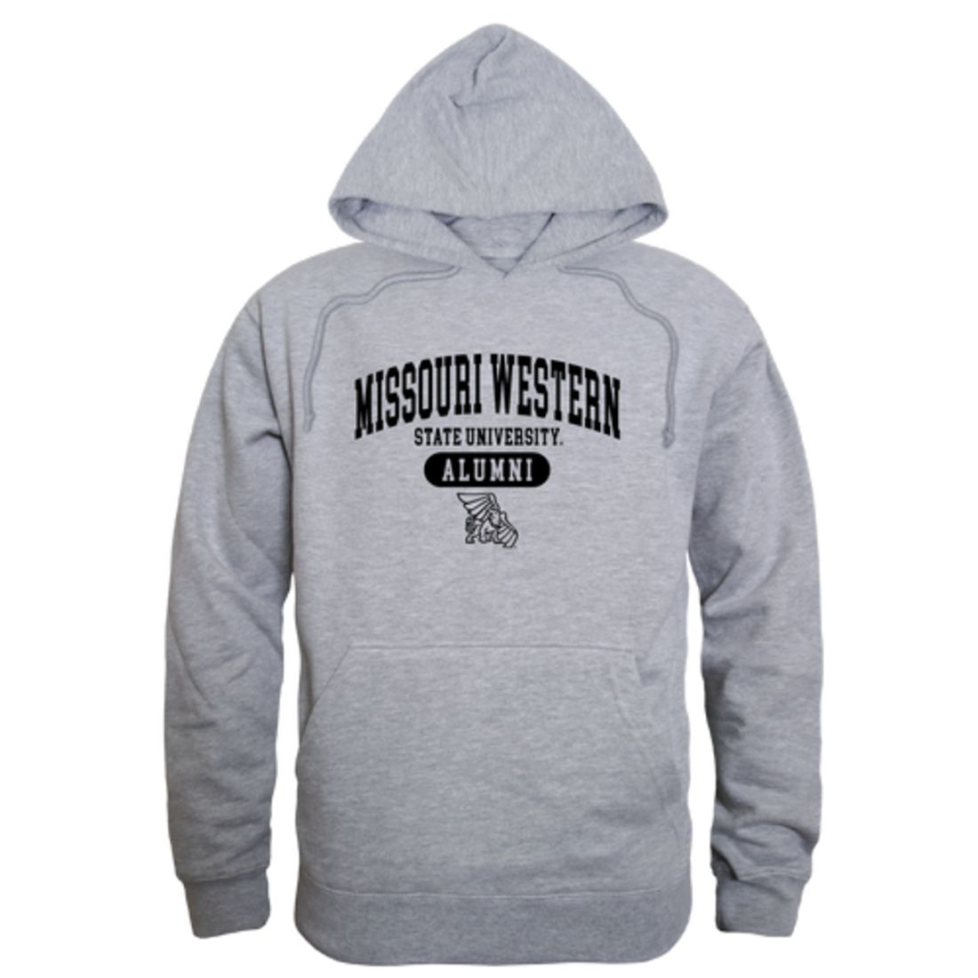 MWSU Missouri Western State University Griffons Alumni Fleece Hoodie Sweatshirts Black-Campus-Wardrobe