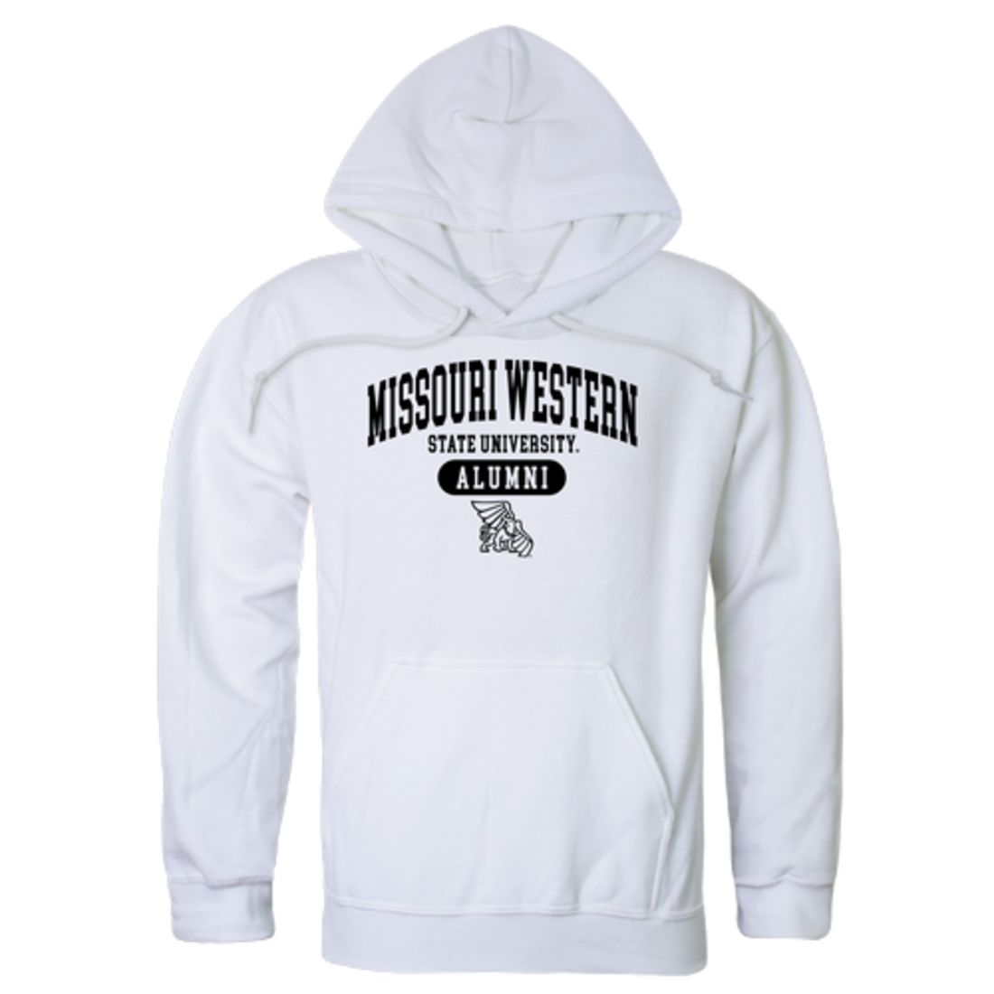 MWSU Missouri Western State University Griffons Alumni Fleece Hoodie Sweatshirts Black-Campus-Wardrobe