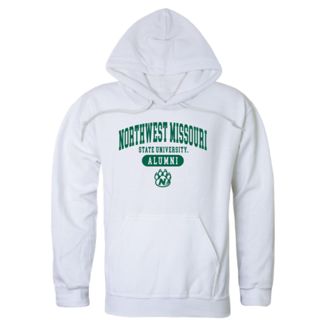 NW Northwest Missouri State University Bearcat Alumni Fleece Hoodie Sweatshirts Forest-Campus-Wardrobe