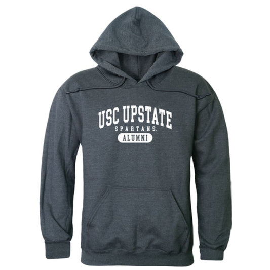 USC University of South Carolina Upstate Spartans Alumni Fleece Hoodie Sweatshirts Heather Charcoal-Campus-Wardrobe