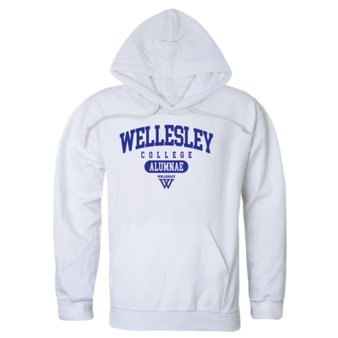 Wellesley College Blue Alumni Fleece Hoodie Sweatshirts