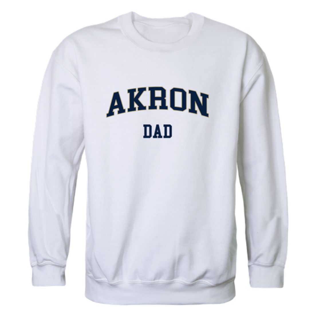 University of Akron Zips Dad Fleece Crewneck Pullover Sweatshirt