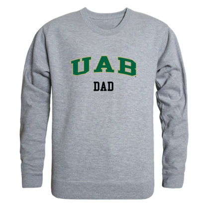 UAB University of Alabama at Birmingham Blazer Dad Fleece Crewneck Pullover Sweatshirt Forest-Campus-Wardrobe