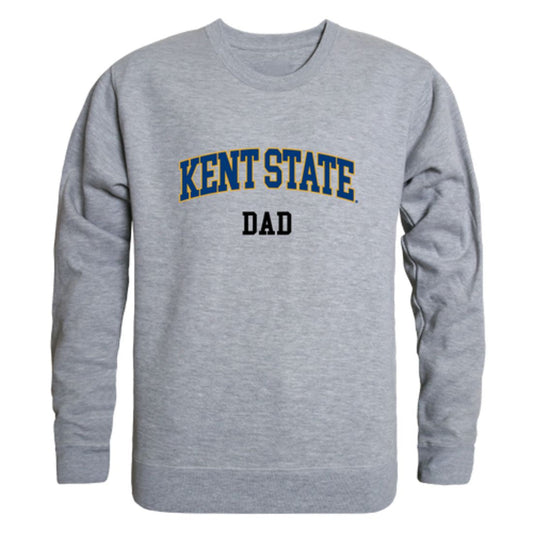 KSU Kent State University The Golden Eagles Dad Fleece Crewneck Pullover Sweatshirt Heather Grey-Campus-Wardrobe