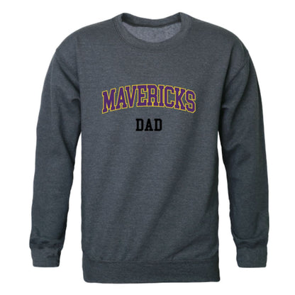 MNSU Minnesota State University Mankato Mavericks Dad Fleece Crewneck Pullover Sweatshirt Heather Charcoal-Campus-Wardrobe