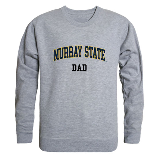 MSU Murray State University Racers Dad Fleece Crewneck Pullover Sweatshirt Heather Grey-Campus-Wardrobe